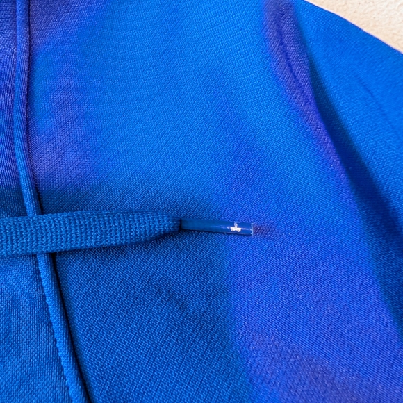 Under Armour Women's Blue Neon Loose Fit Fleece Hoodie Sport Sweatshirt Normcore - Picture 6 of 7